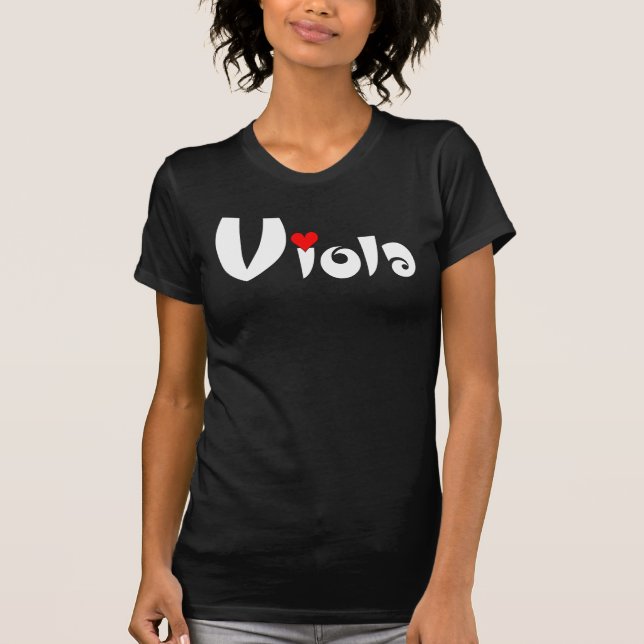 Viola Small Heart T-Shirt (Front)