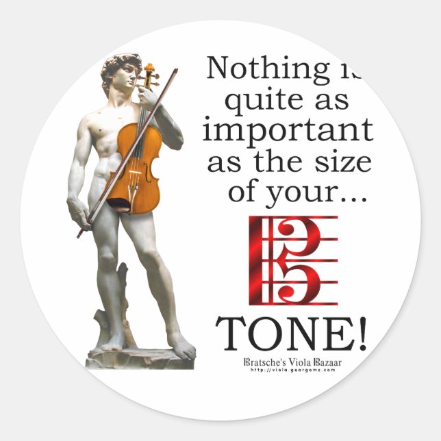 Viola Tone Classic Round Sticker (Front)