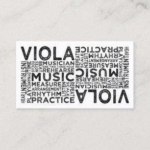 Viola Typography Business Card