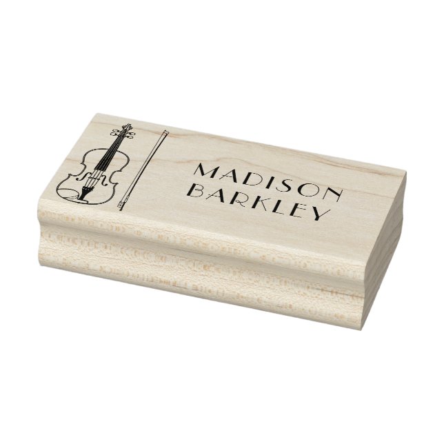 Viola Violin Music Teacher Musician Rubber Stamp (Stamp)