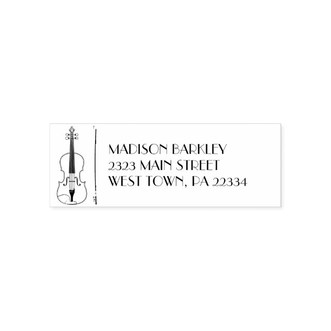 Viola Violin Music Teacher Musician Self-inking Stamp (Design)