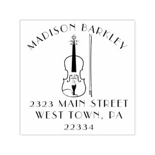 Viola Violin Music Teacher Musician Self-inking Stamp