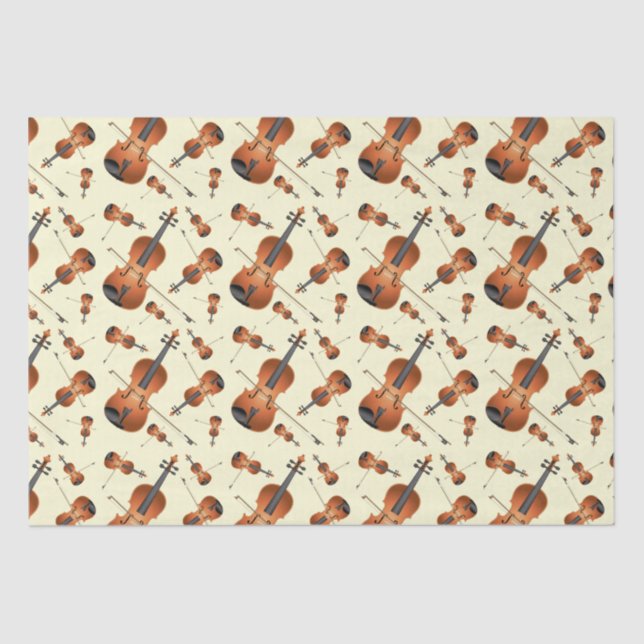Viola Violin Music Teacher Musician Tissue Paper (Front)