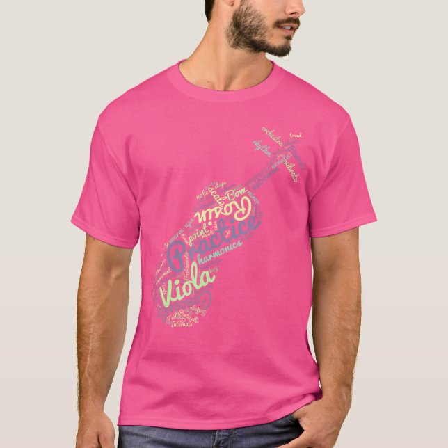 Viola Word Cloud Orchestra Shirt (Front)