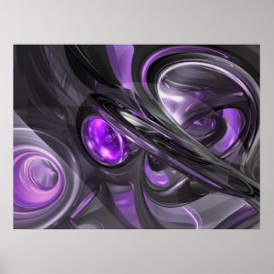 Violaceous Abstract Poster