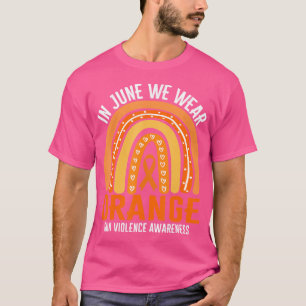 Violence Awareness Day Sunflower In June We Wear O T-Shirt