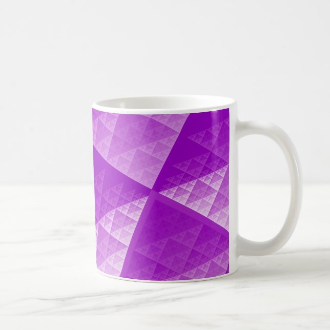Violet abstract pattern coffee mug (Right)