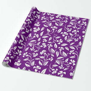 Violet Abstract Pattern Paper