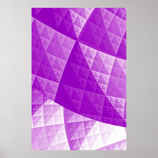 Violet abstract pattern poster (Front)
