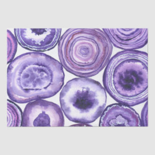 Violet agate pattern tissue paper