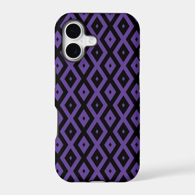 Violet and black diamond pattern (Back)