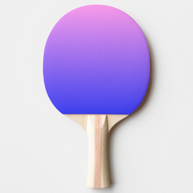 Violet and Blue Gradient Ping Pong Paddle (Front)