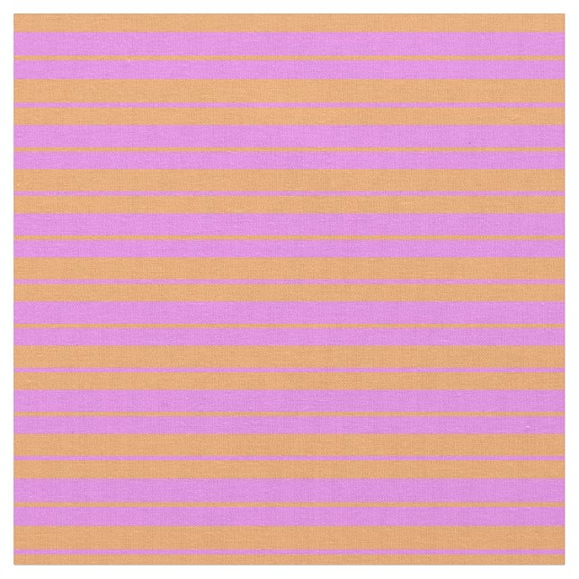 Violet and Brown Coloured Striped/Lined Pattern Fabric (Close Up)