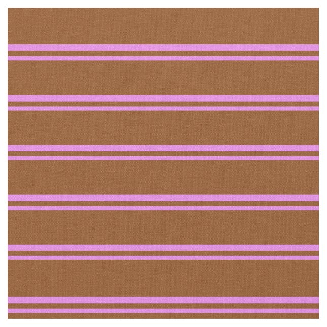 Violet and Brown Coloured Stripes Fabric (Close Up)