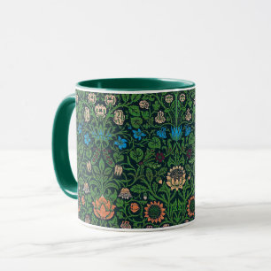 Violet and Columbine, William Morris Mug