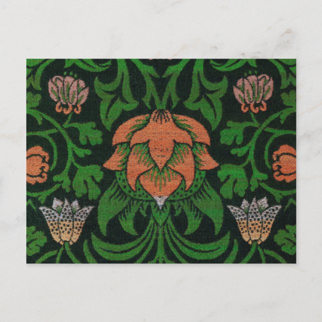 Violet and Columbine, William Morris Postcard (Front)