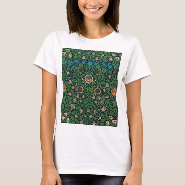Violet and Columbine, William Morris T-Shirt (Front)