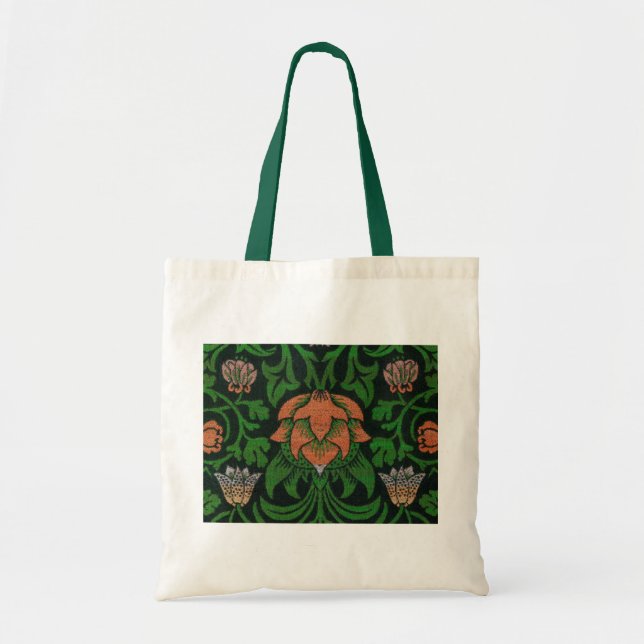 Violet and Columbine, William Morris Tote Bag (Front)