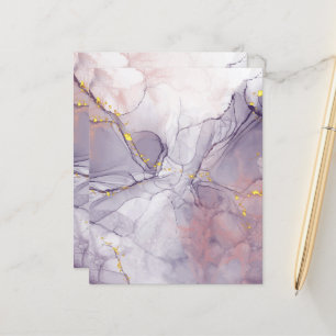 Violet and Gold Marble