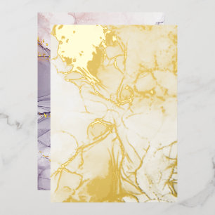 Violet and Gold Marble