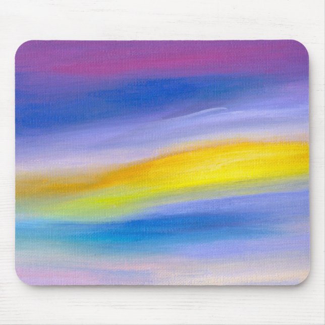 Violet and Golden Ray Abstract Mouse Mat (Front)