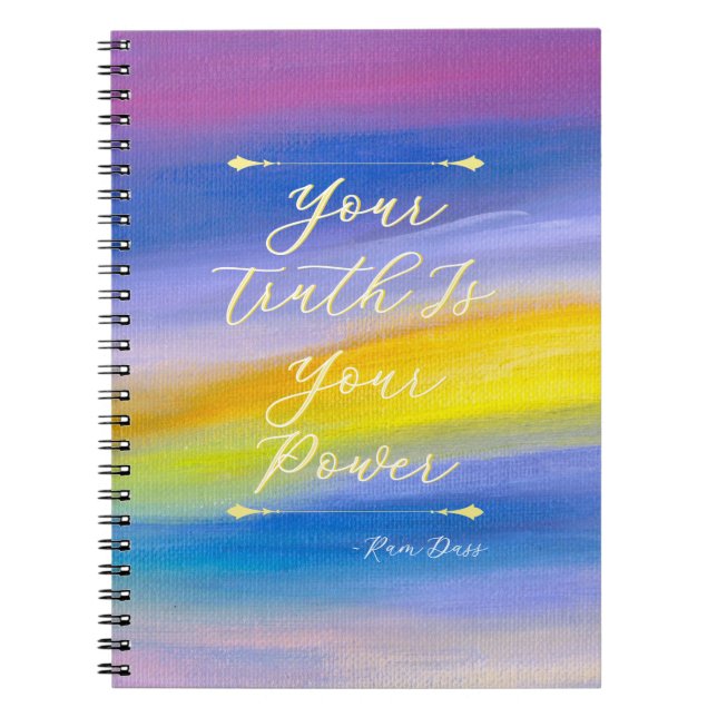 Violet and Golden Ray Abstract Notebook (Front)