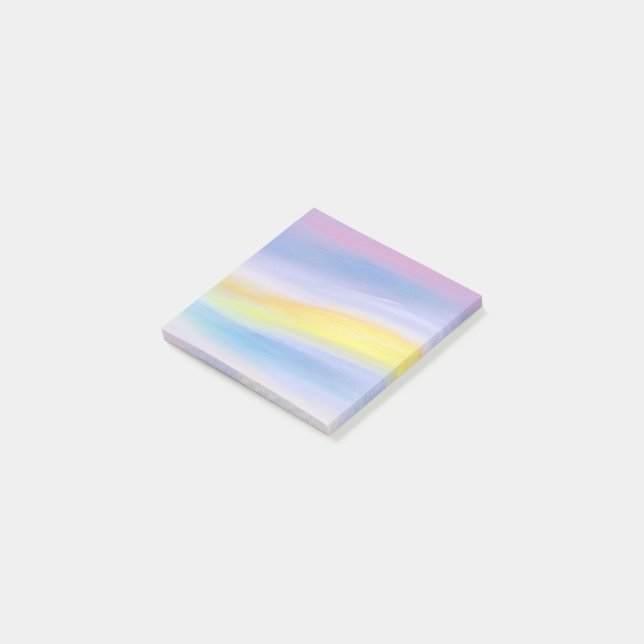 Violet and Golden Ray Abstract Post-it Notes (Angled)