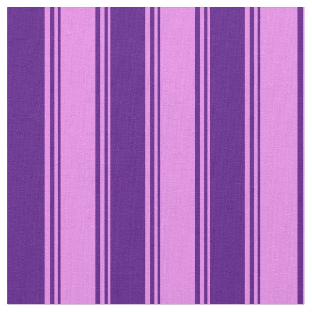 Violet and Indigo Coloured Lines Fabric (Close Up)