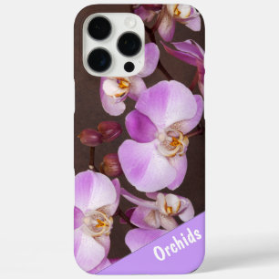 Violet and White Orchid Close Up Photograph iPhone 16 Pro Max Case