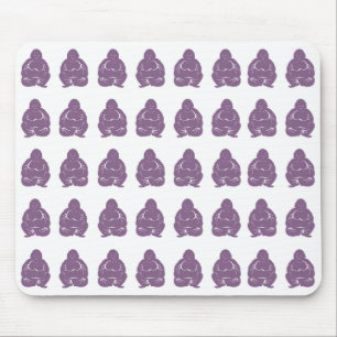 Violet Asian Moods Buddha Boys Mouse Mat