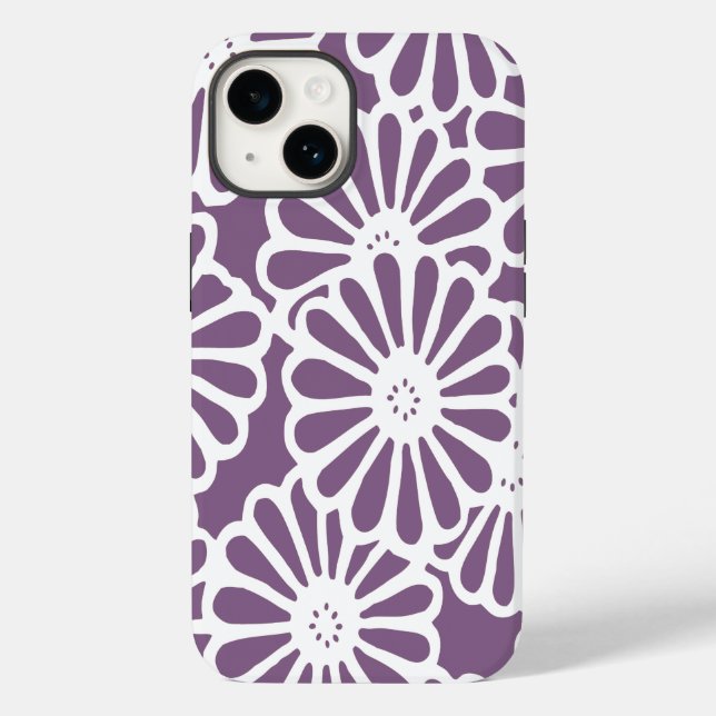 Violet Asian Moods Floral Case-Mate iPhone Case (Back)