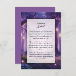 Violet at Midnight Enchanted Forest Enclosure Card
