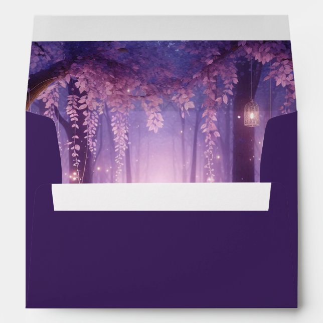 Violet at Midnight Enchanted Forest Envelope (Back (Bottom))