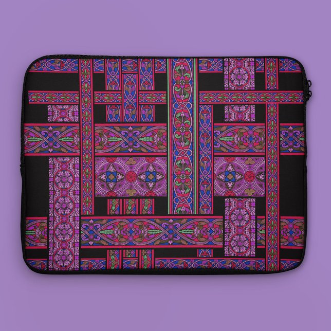 Violet Aurora Stained Glass Laptop Sleeve (Creator Uploaded)