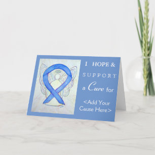 Violet Awareness Ribbon Angel Art Greeting Cards