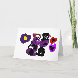 Violet ball Dancing Card
