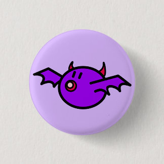 Violet Bat 3 Cm Round Badge