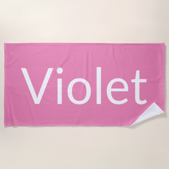 Violet Beach Towel (Front)