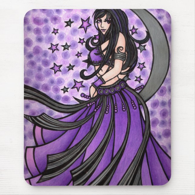 Violet Belly Dancer Mouse Mat (Front)