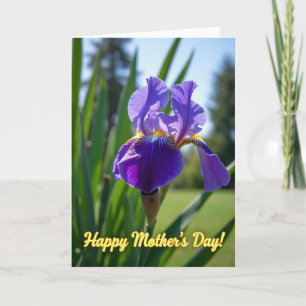 Violet Bloom Floral Card