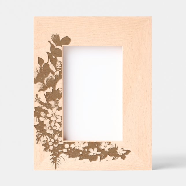 "Violet Bloom Frame" Etched Frames (Front)