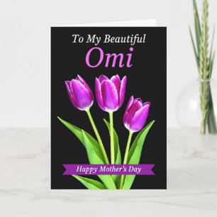 Violet Blooms Omi Card