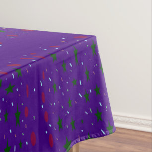 Violet blue purple patterned party designed tablecloth
