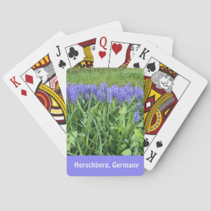 Violet Bluebells Photography - Herschberg, Germany Playing Cards