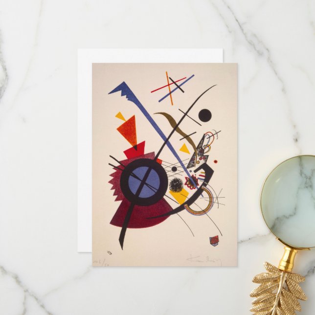 Violet by Wassily Kandinsky Thank You Card (Front/Back In Situ)