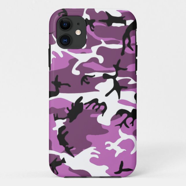 Violet Camo Case-Mate iPhone Case (Back)