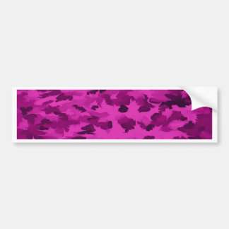 Violet Camouflage Pattern Bumper Sticker