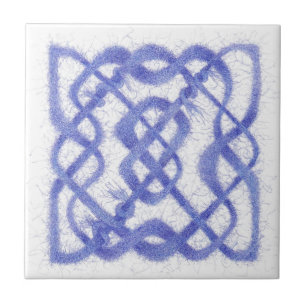 VIOLET CELTIC KNOT 4.25" Ceramic Tile