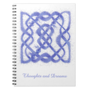 VIOLET CELTIC KNOT 6.5x8.75 Spiral Notebook 