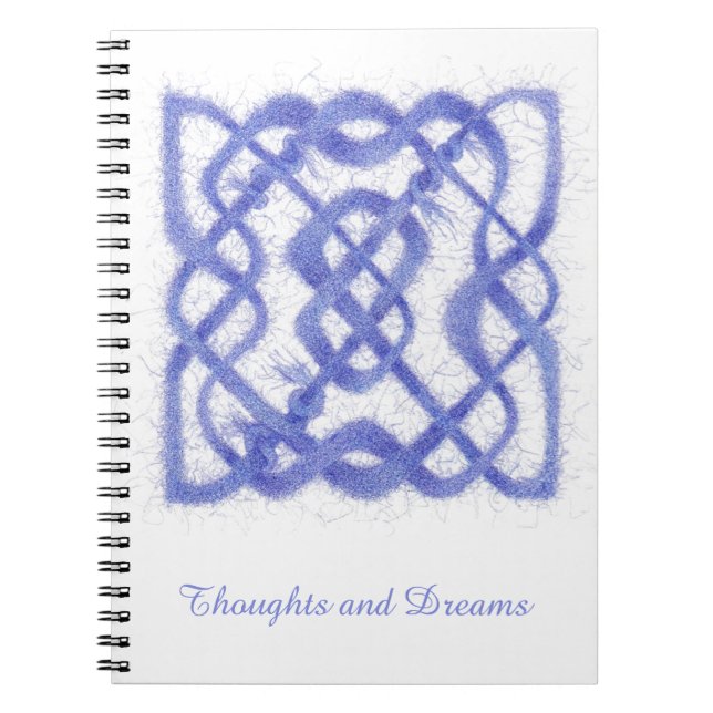VIOLET CELTIC KNOT 6.5x8.75 Spiral Notebook  (Front)
